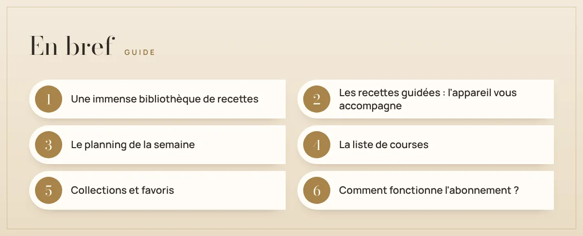 En bref : Cookidoo expliqué simplement