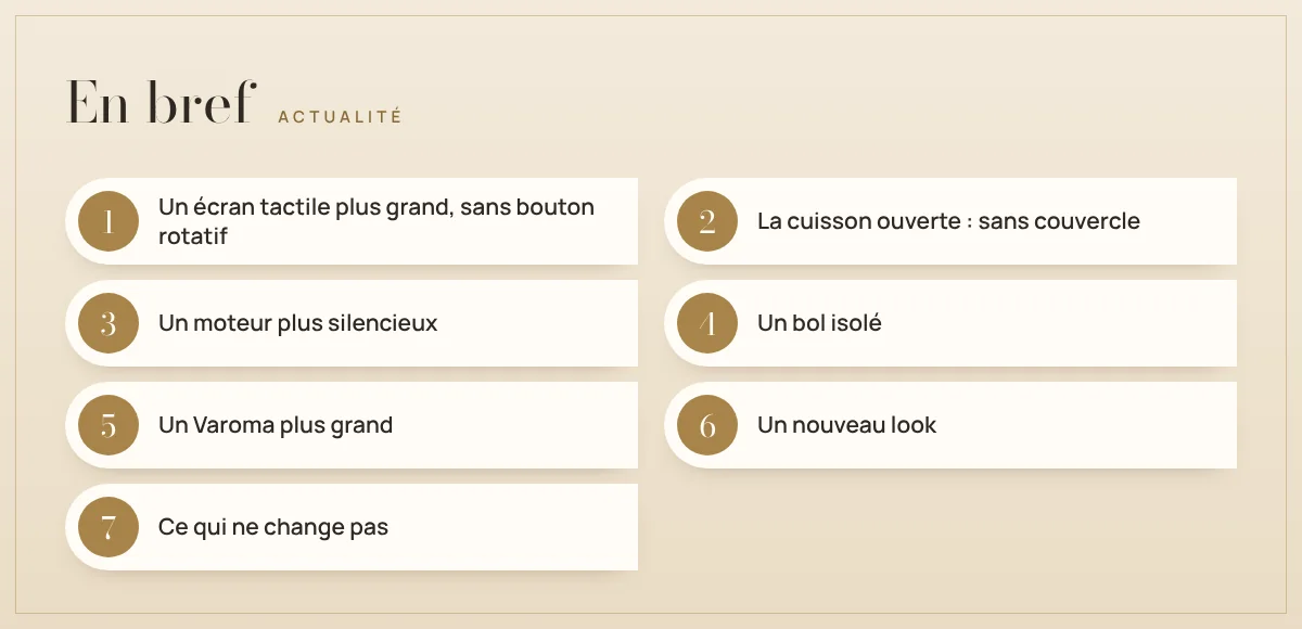 En bref : Le Thermomix TM7 : ce qui change